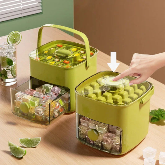 48 Grid Ice Cube Mold Reusable Refrigerator Ice Maker One-touch