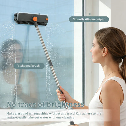 3 in 1 Scrub Brush with Long Handle Bathtub and Floor Gaps