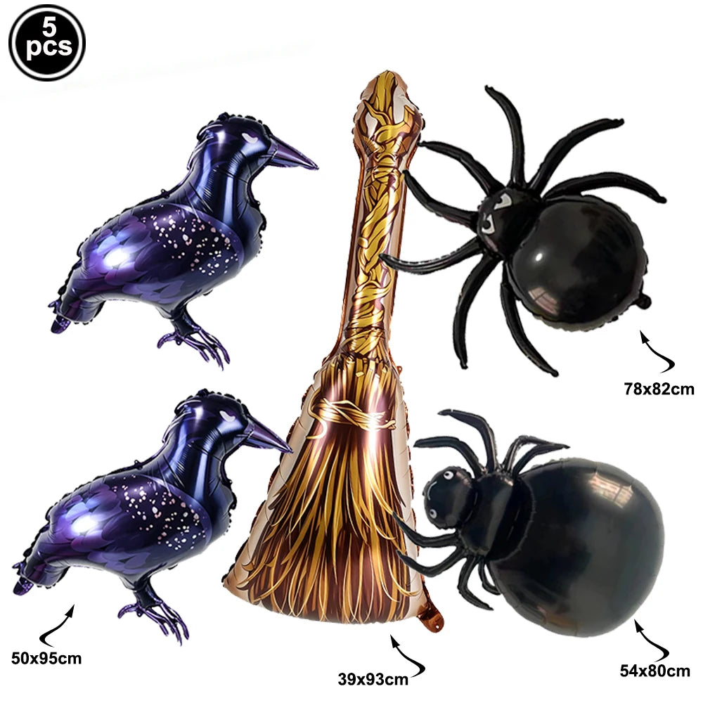 Large Halloween Standing Foil Balloons Haunted House Castle