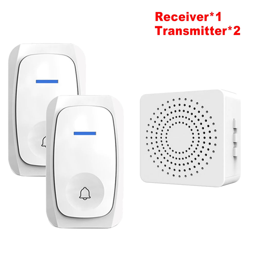 USB Wireless Doorbell Waterproof Welcome Chime Home Door Bell