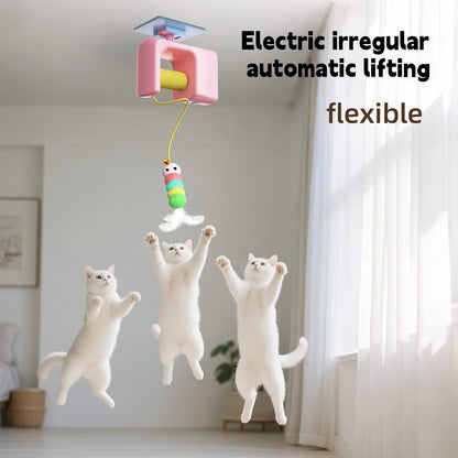 New Type Of Electric Cat Toy with 2 Ropes Smart Hanging