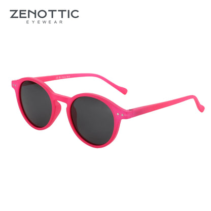 Retro Circular Polarized Sunglasses Vintage
