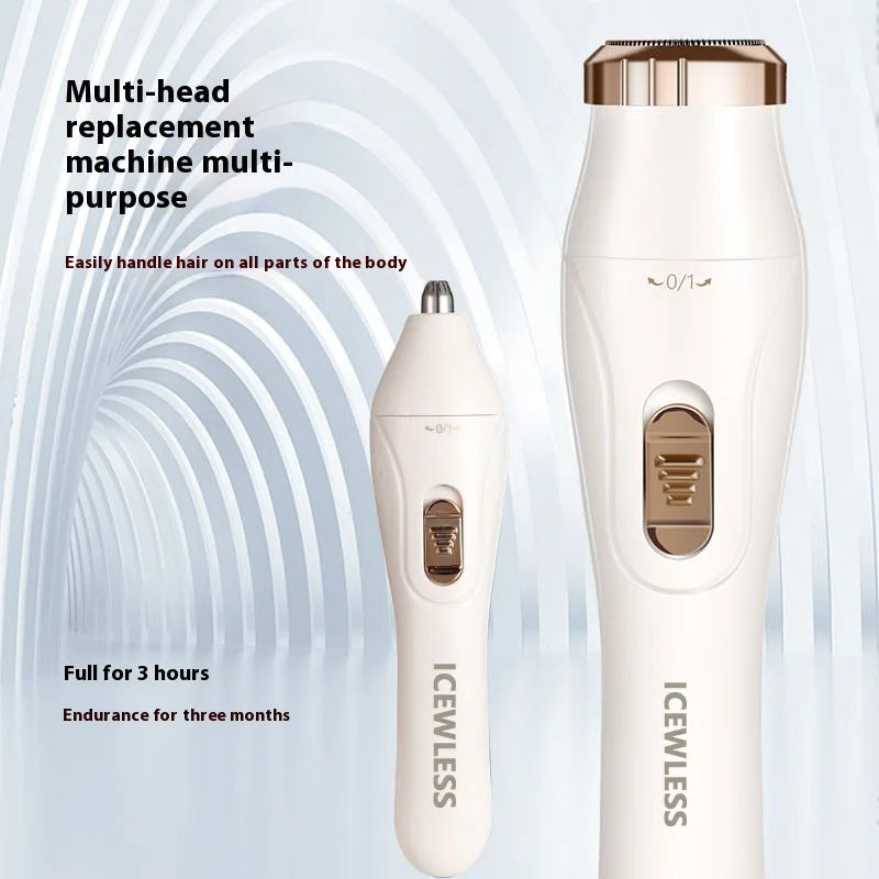 Electric Hair Trimmers for Women Waterproof Razor Painless