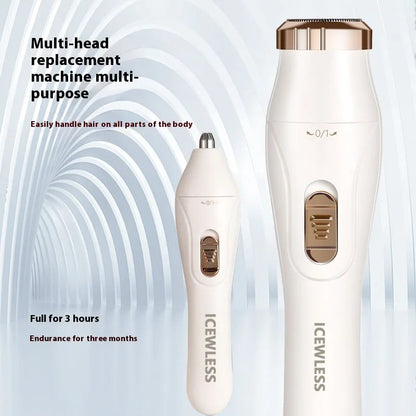 Electric Hair Trimmers for Women Waterproof Razor Painless
