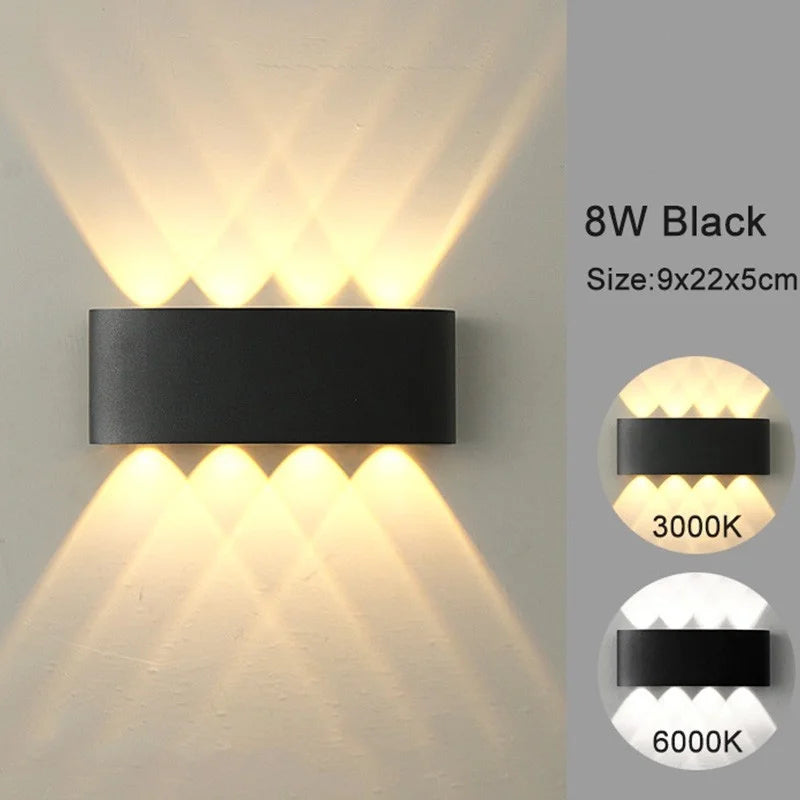 Modern LED Wall Lights White up down Indoor Outdoor Decor