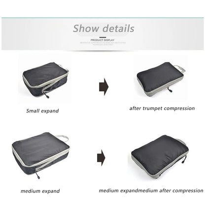 Travel Compression Packing Cubes Suitcase  Organizer Set