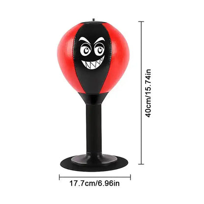 Stress Reliever Punching Bag Toy With Suction Cup