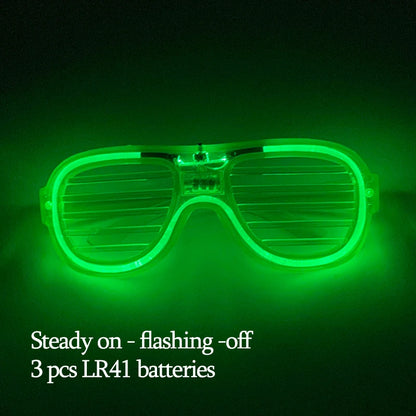 New Acrylic Luminous Glowing Cyberpunk Glasses LED Light
