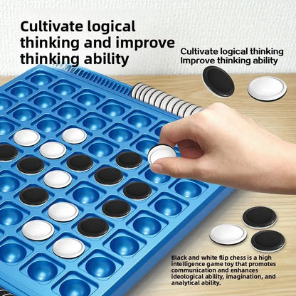 Dual-Side Flip Board Strategy Game for 2 Players Logic Training
