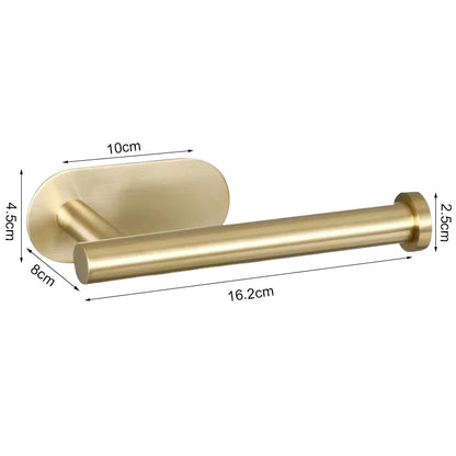 Adhesive Toilet Paper Holder Stainless Steel Wall Mount