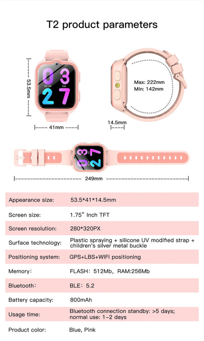 New Z30 Children's Smart Call Watch SOS Waterproof Watches