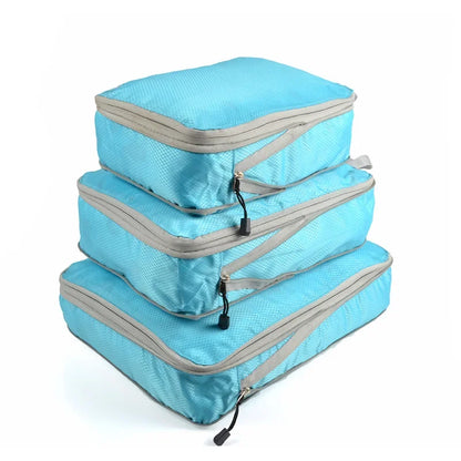 Travel Compression Packing Cubes Suitcase  Organizer Set