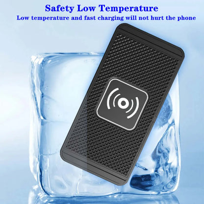 Car Wireless Charger Non-Slip Pad Silicone Fast Charging