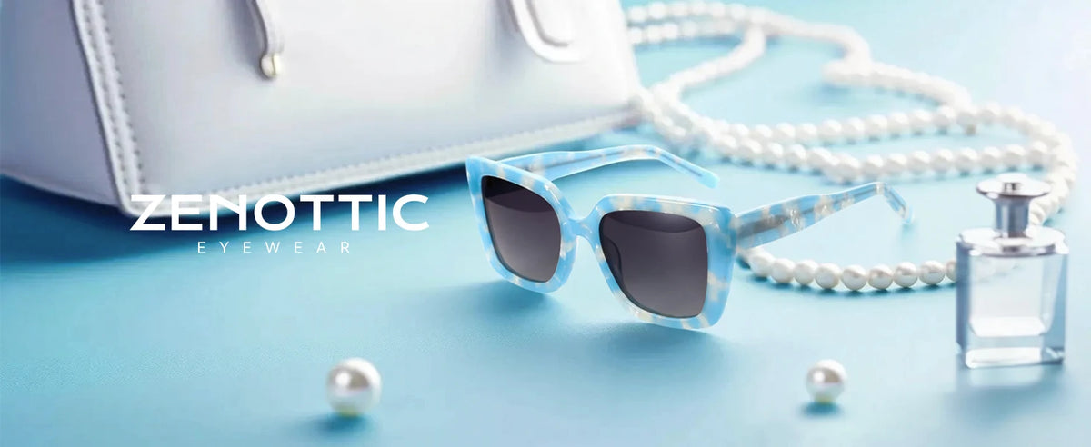 New Square Polarized Sunglasses Women Thick Frame