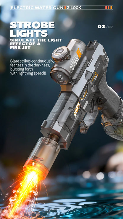Simulated Firing and Recoil Electric Water Gun Toys Children