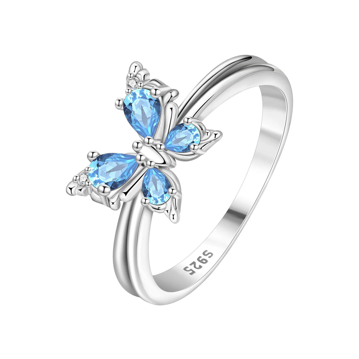 925 Sterling Silver Three-Ring Stackable Ring for Women