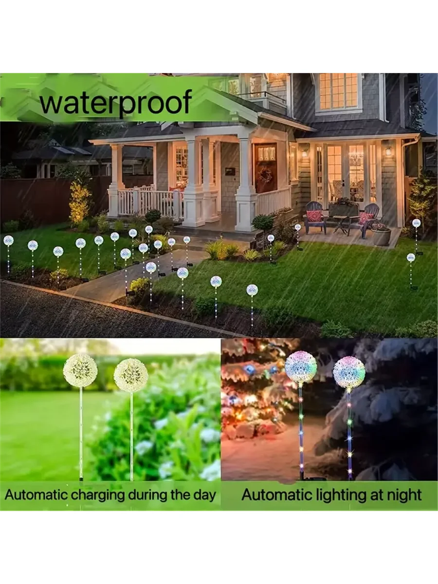 LED dandelion outdoor ground mounted light