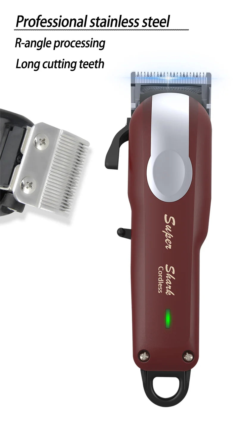 Professional Hair Clipper Lithium Battery Trimmer