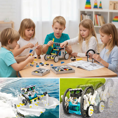 12-in-1 STEM Robot Building Kit Toys DIY Engineering Construction