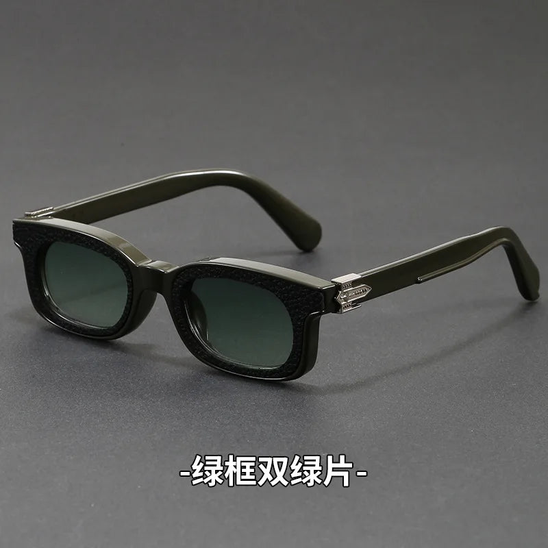 New Fashion Vintage Rectangle Frame Sunglasses Men