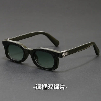 New Fashion Vintage Rectangle Frame Sunglasses Men