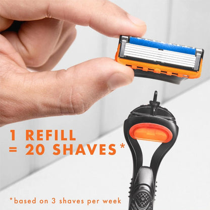 Men's 5-Blade Manual Safety Razor Features 6 layers