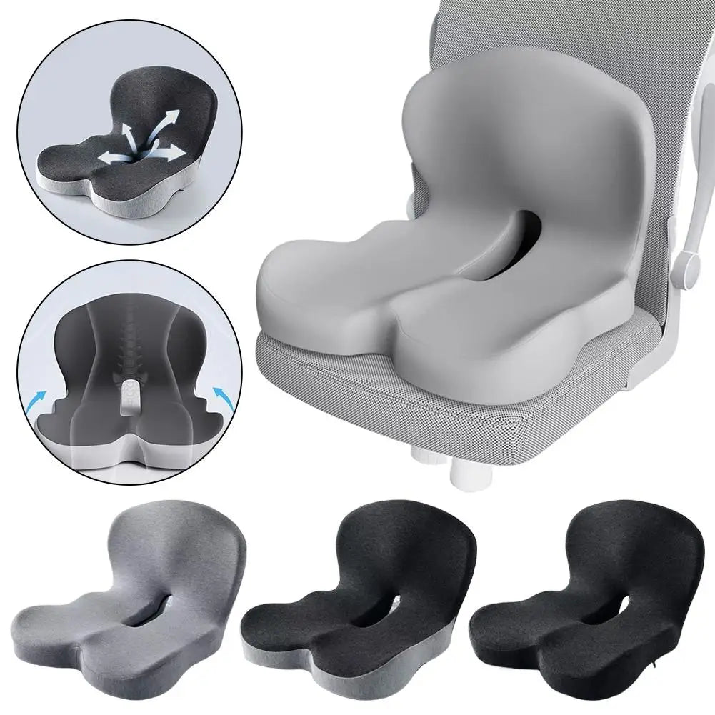 Memory Foam Car Seat Cushion Lumbar Support Ergonomic