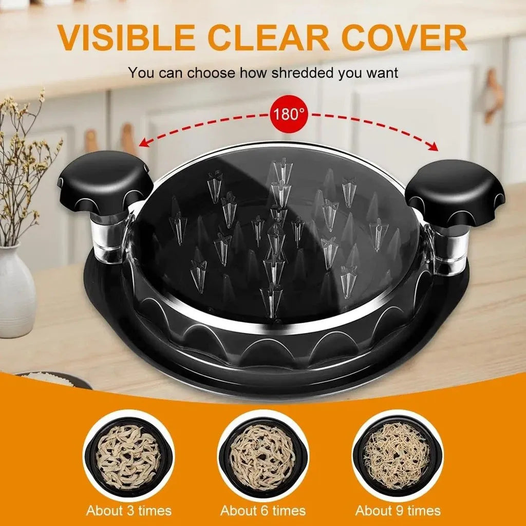 Upgraded Chicken Shredder with Transparent Cover