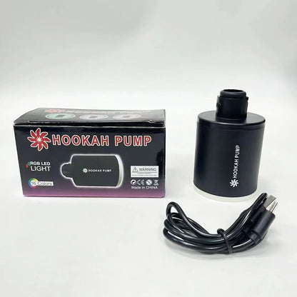 Electric Shisha Hookah Starter Pump USB Charging LED Lights