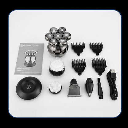 Electric Shaver 7D Floating Cutter Head Base Men Beard Trimmer