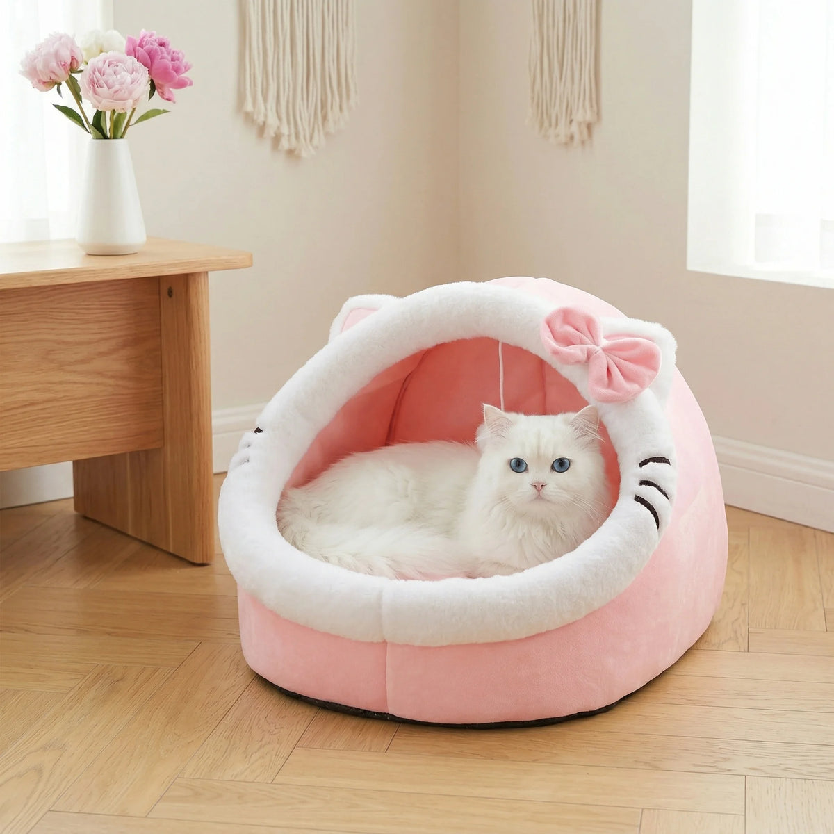 Cute And Soft Cat House Super Cat Bed Warm Deep Sleep Comfort