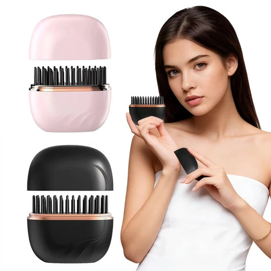 Wireless Hair Straightener Brush 2 in 1, Cordless Straightening