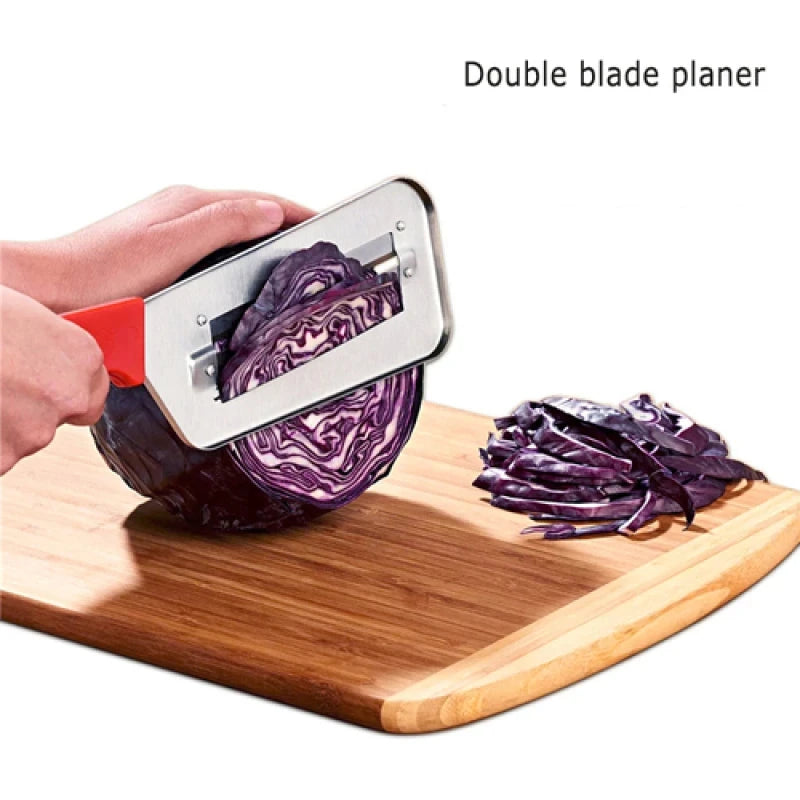 Vegetable Slicer Knife Stainless Steel Double Slice Blade