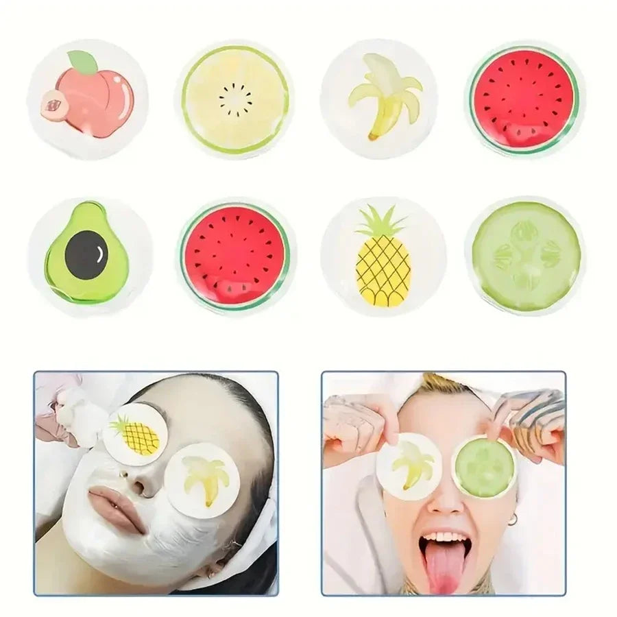 Fruit-Themed Gel Eye Mask – Hot & Cold Compress Pads
