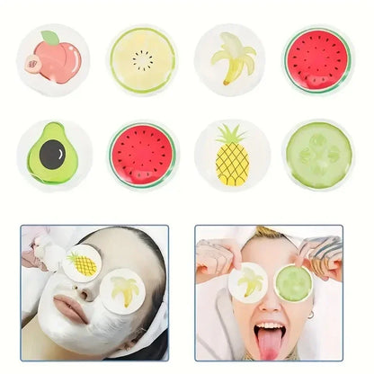 Fruit-Themed Gel Eye Mask – Hot & Cold Compress Pads