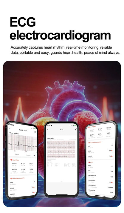 New AI Health Care Accurate detection ECG Smart Watch
