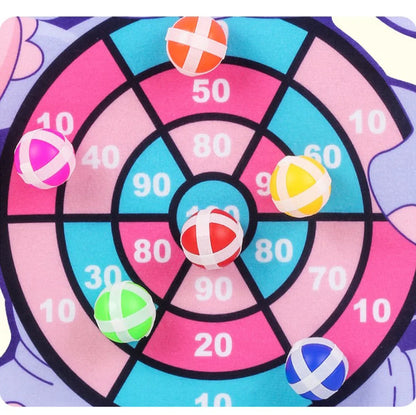 Child Montessori Toys Cartoon Animal Dart Board Sticky Ball