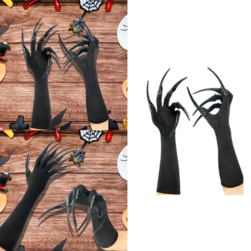Scary Long Nails Gloves Cosplay Party Costume Accessories
