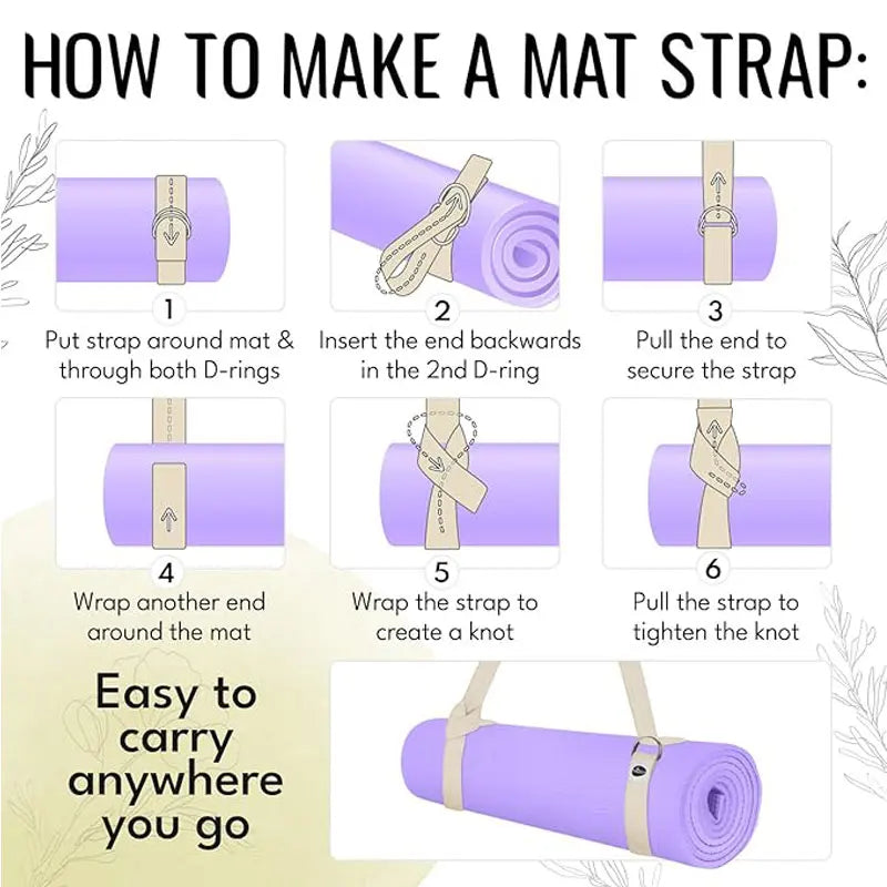Adjustable Non Slip Strap, Suitable for Yoga Pilates