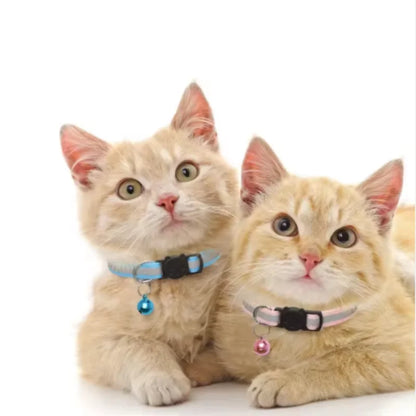 Colorful Reflective Breakaway Cat Collar with Bell