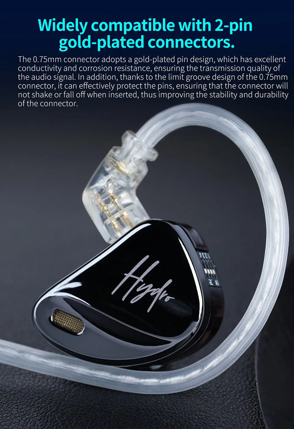 CCA Hydro IEM Hybrid Driver In Ear HiFi Wired Earbuds