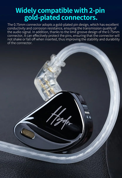 CCA Hydro IEM Hybrid Driver In Ear HiFi Wired Earbuds
