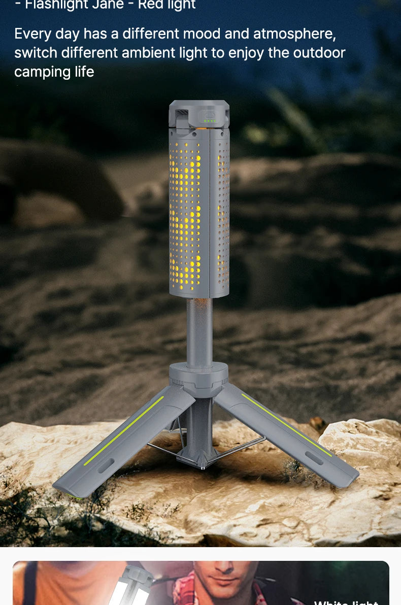 Rechargeable Outdoor Portable Hiking Camping Flashlight