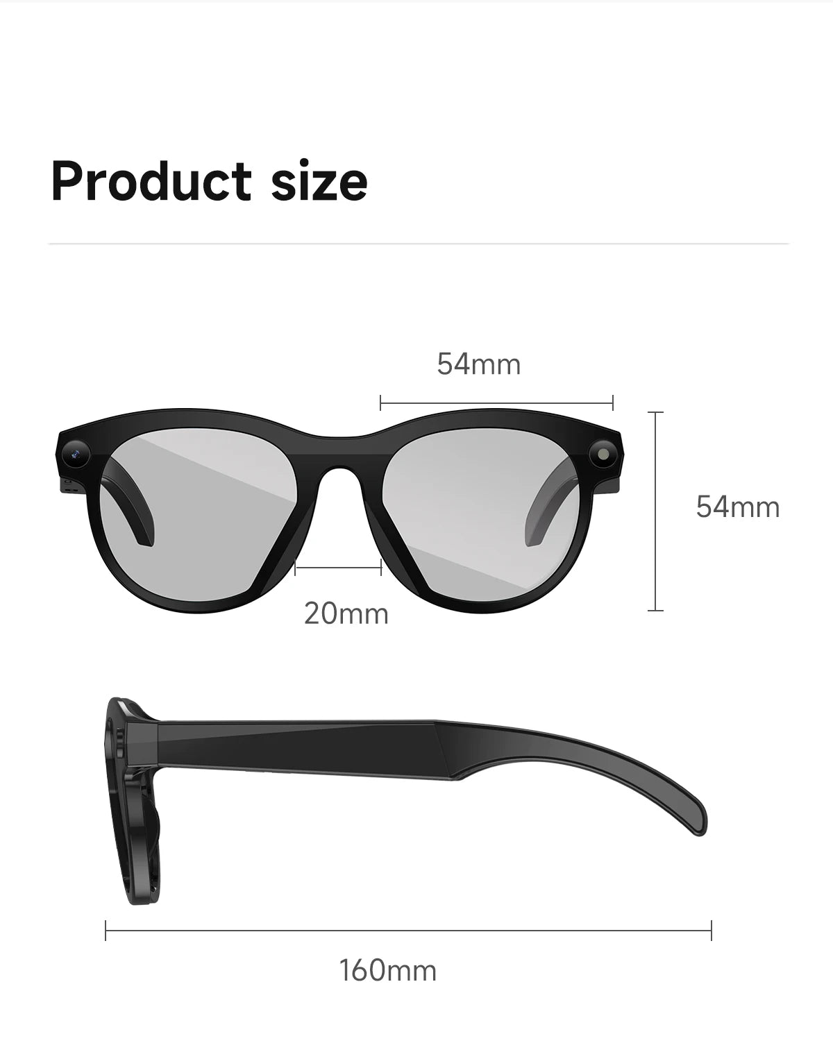 AI Smart Glasses New Interaction With Camera Photo