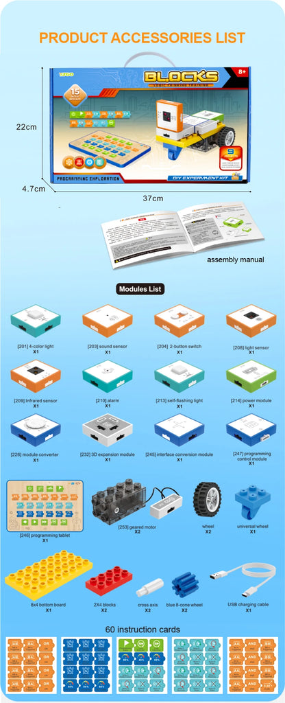 Educational Logic Building Blocks Set for Kids