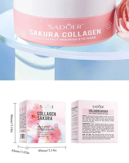 Sakura Collagen Eye Mask Anti Dark Circles Moisturizing