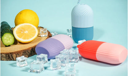 2-IN-1 Silicone Ice Roller Mold Mini Portable Face Cleansing