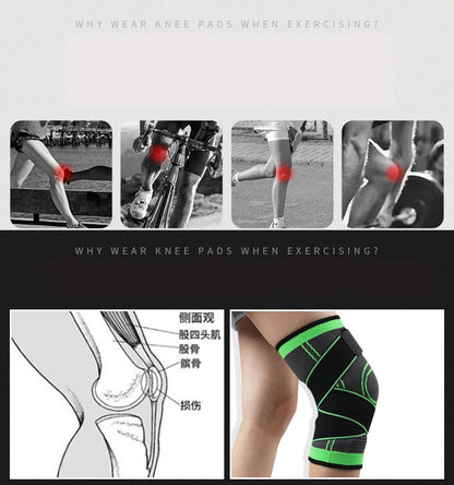 Fitness Knee Sleeve Sports Straps Compression Gym