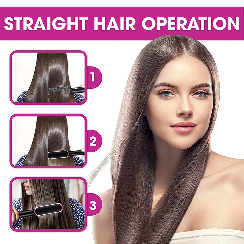 Portable Multi Electric Hair Brushes Hair Straightening