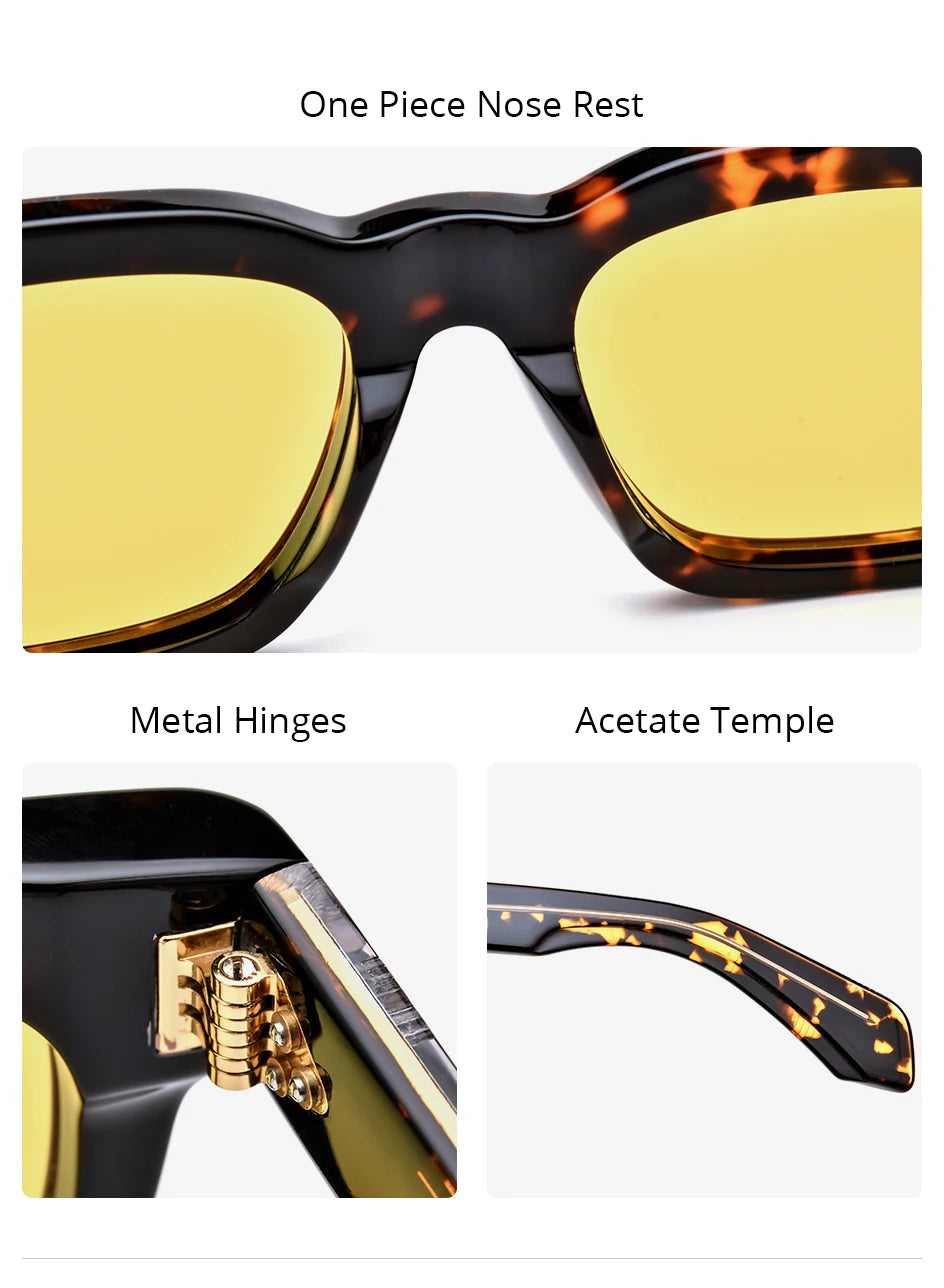 Acetate Polarized Sun Glasses Women Brand Designer